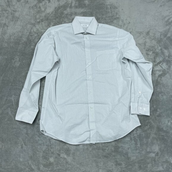 Calvin Klein Wrinkle-Free Fresh Mens Dress Shirt Size M 15-15.5 a1146 - Picture 1 of 8